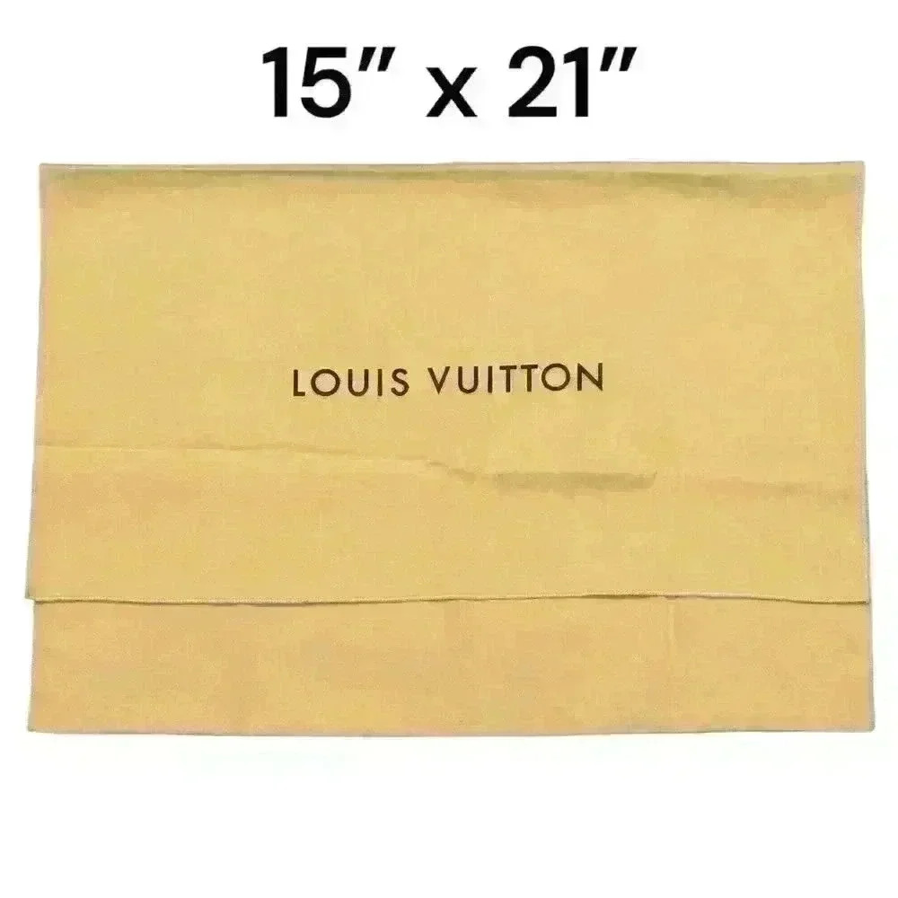 Authentic Louis Vuitton Dustbag Beige XL 21”x15” Cotton Envelope Style Designer